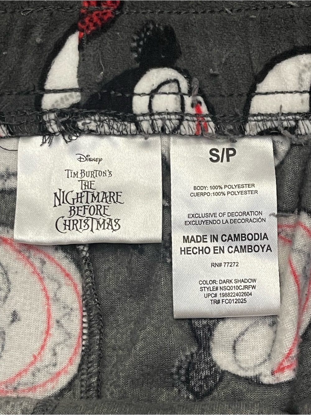 officially licensed Disney The Nightmare Before Christmas pj pants - Picture 2 of 6